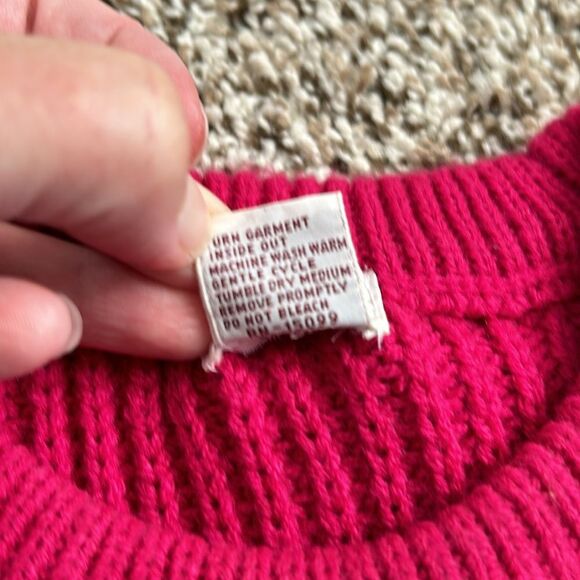 Vintage 90s Classic Fashion Striped Rainbow Sweater Medium - Picture 7 of 13